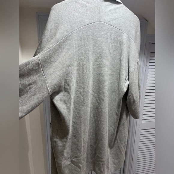 Eileen Fisher Gray Open Front Sweater - Picture 4 of 11